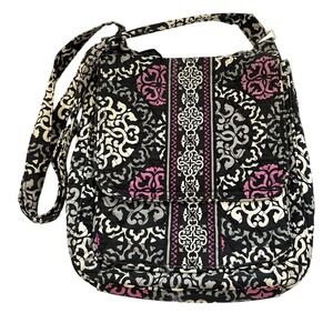 Vera Bradley Crossbody Purse Canterberry Magenta Hipster Quilted Messenger Bag‎